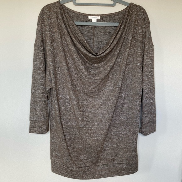 Brown Caslon Drape/Cowl Neck Sweater NWOT - Picture 1 of 6